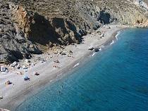 Beach on Folegandros Island Greece