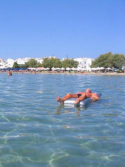 Saint George Beach on Naxos Island Greece