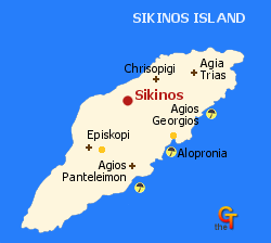 Sikinos Map
